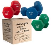 Wueps Juego de 2 Mancuernas de Neopreno. Disponible en pares con peso a elegir o set de varios pesos