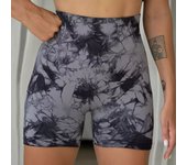 Tie-Dye Yoga Shorts for Women High Elastic Gym Shorts Push Up Sports Shorts Running Workout Fitness Women Short Sports Leggings