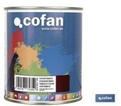 Cofan Esmalte Sintético de Alta Calidad (750 Ml) - Color Tabaco