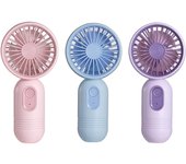 Mini ventilador portátil, paquete de 3, bonito ventilador de mano, funciona con pilas, ligero, pequeño ventilador personal con 3