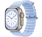 Original Ocean Silicone Strap for Apple Watch Ultra Band 45mm 49mm 41mm 44mm 40mm 42mm 38mm  Bracelte IWatch Series 9 8 7 6 Ultr