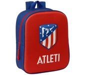 Safta Mochila Guarderia 3D Bolsillo Red Atco. De Madrid 22X10X27Cm