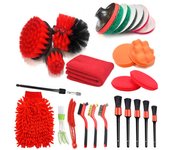 UNTIOR Electric Drill Brush Attachment Set Power Scrubber Brush Car Polisher Kitchen Bathroom Cleaning Tool Car Detailig Brushes