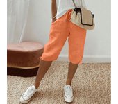 Women's Casual Pockets Elastic Drawstring Casual Pants Leg Drawstring Five Pants Pant Pants for Women Women’s Pants Women’s Pant