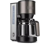 Black & Decker Cafetera de goteo BXCO1000E o BXCO870E elige tu modelo, Máquina de café  automática, Metal Inoxidable, Apagado automático, conserva aroma, Espresso, barista, expreso