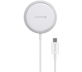 Swissten Cable Magstick USB-C - Cargador Inalámbrico Magnético para Magsafe - 15 W - 1,5 M