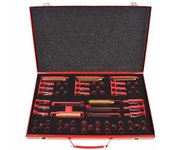 vidaXL Kit reparación rosca bujía incandescente 63 pzas M8 M9 M10 M12