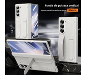 Wristband Holder Hinge Phone Case For Samsung Galaxy Z Fold 6 5 4 3 With Pen Slot & S Pen Screen Protector Film Protective Cover
