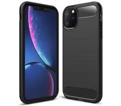 Tumundosmartphone Funda Gel Tpu Tipo Carbon Negra para Iphone 11 Pro (5.8)
