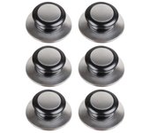 6 unids resistente al calor olla cacerola tapa circular perilla universal Acero inoxidable mango de elevación baquelita agarre hogar cocina utensilios repuesto Accesorios