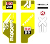 Pegatinas compatibles con horquilla bici Rock Shox Trek Boxxer R2C2 - 26"