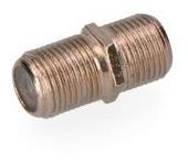 EDM Conector Empalmador "F" macho-macho 6,5 mm Acero Inoxidable EDM - 50013 Conector empalmador "f" Material Eléctrico Clavijas TV