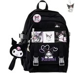 Mochila Kawaii con llavero, bolsa deportiva casual con impresión 3D de 16.5 pulgadas, mochila para exteriores, mochila juvenil de viaje.