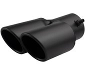 Car Universal One To Two Grilled Blue Tail Throat Double Pipe Tail Pipe Stainless Steel Exhaust Pipe Modification Supplies