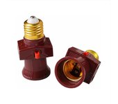 Juego de tomas de rosca 2E27 con interruptor 6A,250V [Clase energética A] [Clase energética A]