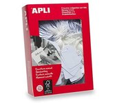 Caja 1.000 etiquetas colgantes blancas 7 x 19 mm apli 383