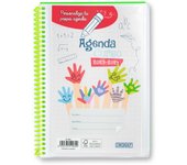 NQT Agenda Escolar 2023/24 - Semana Vista, Agenda Semanal Ilustraciones, Diseño Morderno. Tamaño A5 Aprox /15x21CM/ Agenda Escolar 28 Agosto- 30 Junio - Edicion Español