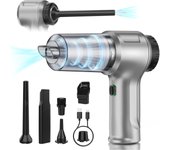 Aspirador de Mano, 12000PA Exspirator Coche Powerful, Sin Cable Recargable Mano Aspirador with HEPA Filter para Coche, Hogar y Limpieza de Melo de Mascotas