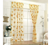 100*200 Cm Sunflower Summer Tulle Curtains Living Room Bedroom Kitchen Window Panels New Home Decoration