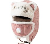 Gorro de invierno cálido con bufanda a prueba de viento para mujer, gorro de punto con bufanda, gorro con orejeras para mujer, gorro a prueba de viento, gorro suave con orejeras, gorro de punto, gorro de esquí