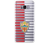 Funda original compatible con Samsung Galaxy S8 - UD Almería patrón escudos clear