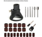 Rotary Router Milling Cutter Guide Attachment Twist Drill Bit Wood Carving Tool Kit Dedicated Locator Woodwork Tool for Dremel