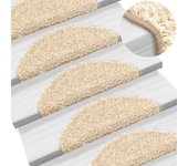 vidaXL 15x Alfombrilla de Escalera  Estera Peldaños Escalones Color Beige,  Blanco,  Crema y mas