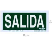 SANCO STORE - WOLFPACK LINEA PROFESIONAL Cartel / Señal Fluorescente Salida 22x10 cm.