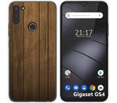Funda Silicona para Gigaset GS4 diseño Madera Dibujos