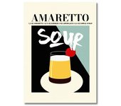 Retro Cocktail Posters Juice Alcohol Drinks Mojito Bramble Wall Art Canvas Painting Print Pictures for Bar Kitchen Home Decor