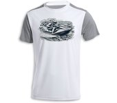 MERCHANDMANIA CAMISETA BICOLOR deporte playa moto acuatica agua carrera tshirt