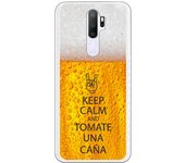 Funda original compatible con Oppo A9 2020 - A5 2020 - Keep calm and tomate una caña