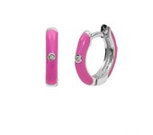 New Stainless Steel Round Hoop Earrings Multicolor Crystal Zirconia Small Huggie Cartilage Earring Helix Tragus Piercing Jewelry