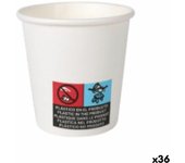 Set de Vasos Algon Cartón Desechables Blanco 36 Unidades 80 ml (50 Piezas)