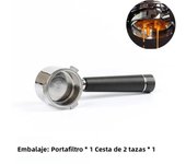 51mm Bottomless Portafilter For Delonghi 9155/9255/9355/9335/9665 Stainless Steel Naked Coffee Handle With Basket