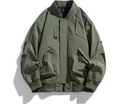 Autumn Plus Size Jacket Men's Pocket Loose Fashion Brand Coat 130kg 8XL Bomber Jacket Men Workwear Cargo Jacket Outwear