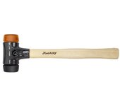 Wiha Martillo de cara blanda Safety de dureza media/duro con mango de madera Hickory, cabezal redondo (26614)