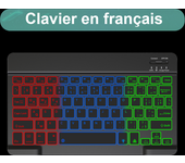 Backlit Backlight Bluetooth Keyboard And Mouse For Ipad Wireless Teclado For iOS Android Windows Rechargeable 10 Inches Devices