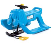 Prosperplast Trineo Alto Jepp con Deslizadores de Acero y Cuerda - Color Azul