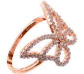 Folli Follie Anillo Mujer 3R16S025RC-52 Acero Inoxidable Plata Talla 52