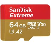 SanDisk Extreme 64 GB MicroSDXC UHS-I Clase 10