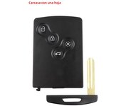 Smart Card For Renault Laguna Koleos Fluence Megane 2 3 Clio Scenic Captur Duster Logan Remote Car Key Shell Uncut Blade No Logo