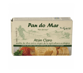 Atún claro en aceite de oliva bio Pan do Mar 120g.