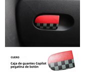 1PC Car Glove Box Handle Decorative Storage Box leather Sticker For MINI COOPER S For F55 F56 F57 F54 F60 Car Interior Stickers