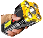 Flashlight High Lumens Rechargeable,Powerful Tactical Flashlights,COB Light,IPX6 Waterproof Flash Light for Camping,Emergencies