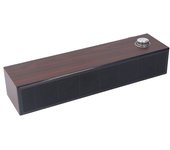 Barra de sonido estéreo de alta fidelidad con entrada auxiliar y cable USB para PC, portátil, tabletas y monitores.