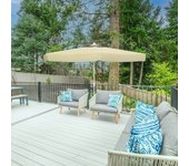 Marbueno Sombrilla Aluminio 8 Varillas D270 cm Polyester Beige Jardin, Piscina y Terraza 10182