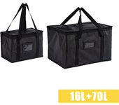 70L Insulated Thermal Cooler Bag Insulation To Keep Cold Large Capacity Portable Lunch Bag Zip Picnic Camping Tin Foil Food Bag
