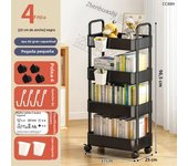 Kitchen Organizers And Storage Rack Household Cart With Wheels Multifunctional Home Accessories Mobile Rack Trolley Bookshelf