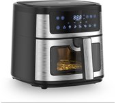 Freidora de aire sin aceite 6L/16L, Ostarkdom Temperatura Regulable hasta 200 ° C, Temporizador 60 minutos, Apagado automático, 1500W